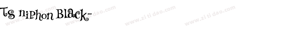 TS Niphon Black字体转换
